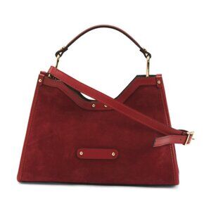 CHEVAL Made In Italy Suede Geo Satchel